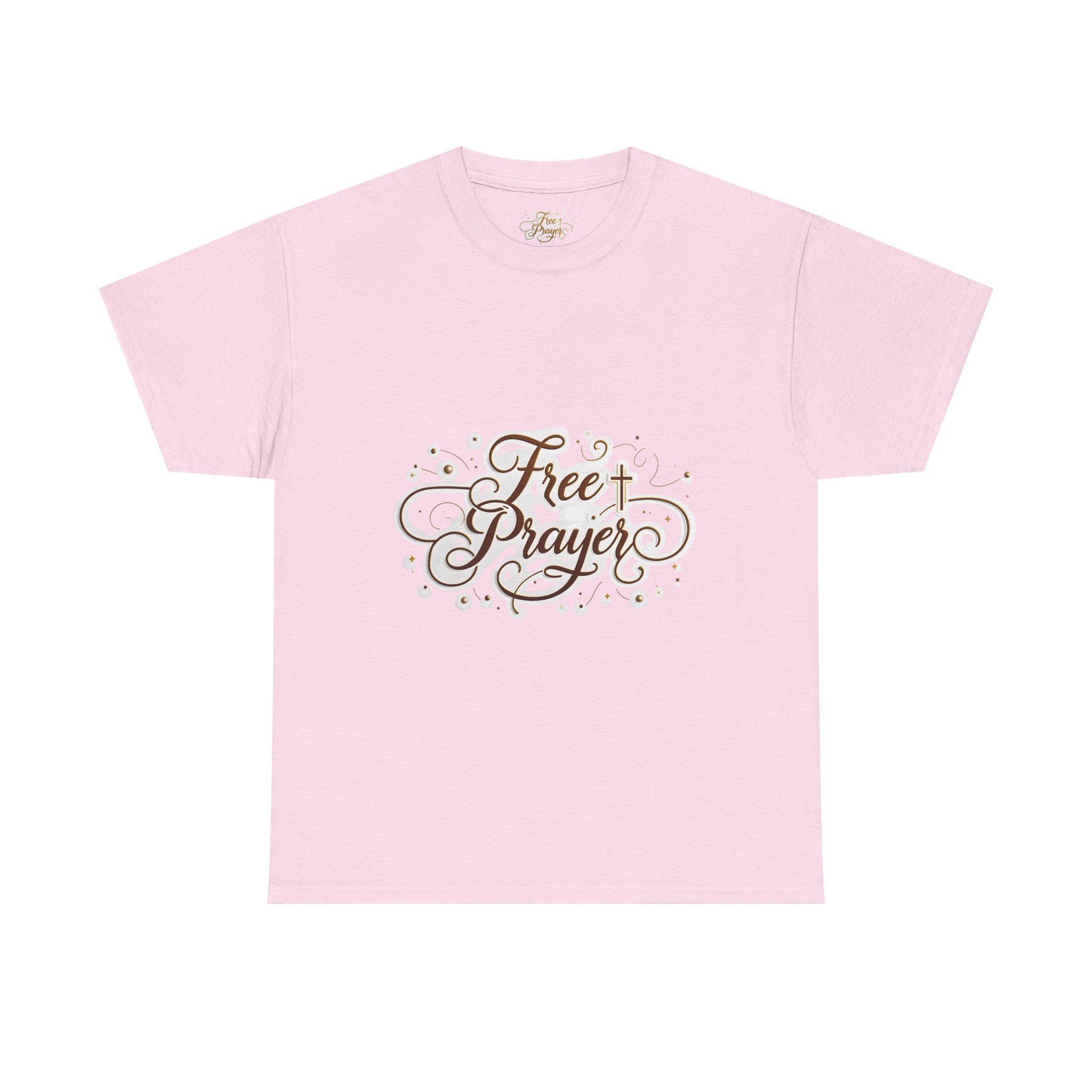 Free Prayer Cross Tee — Christian Faith Graphic T-Shirt