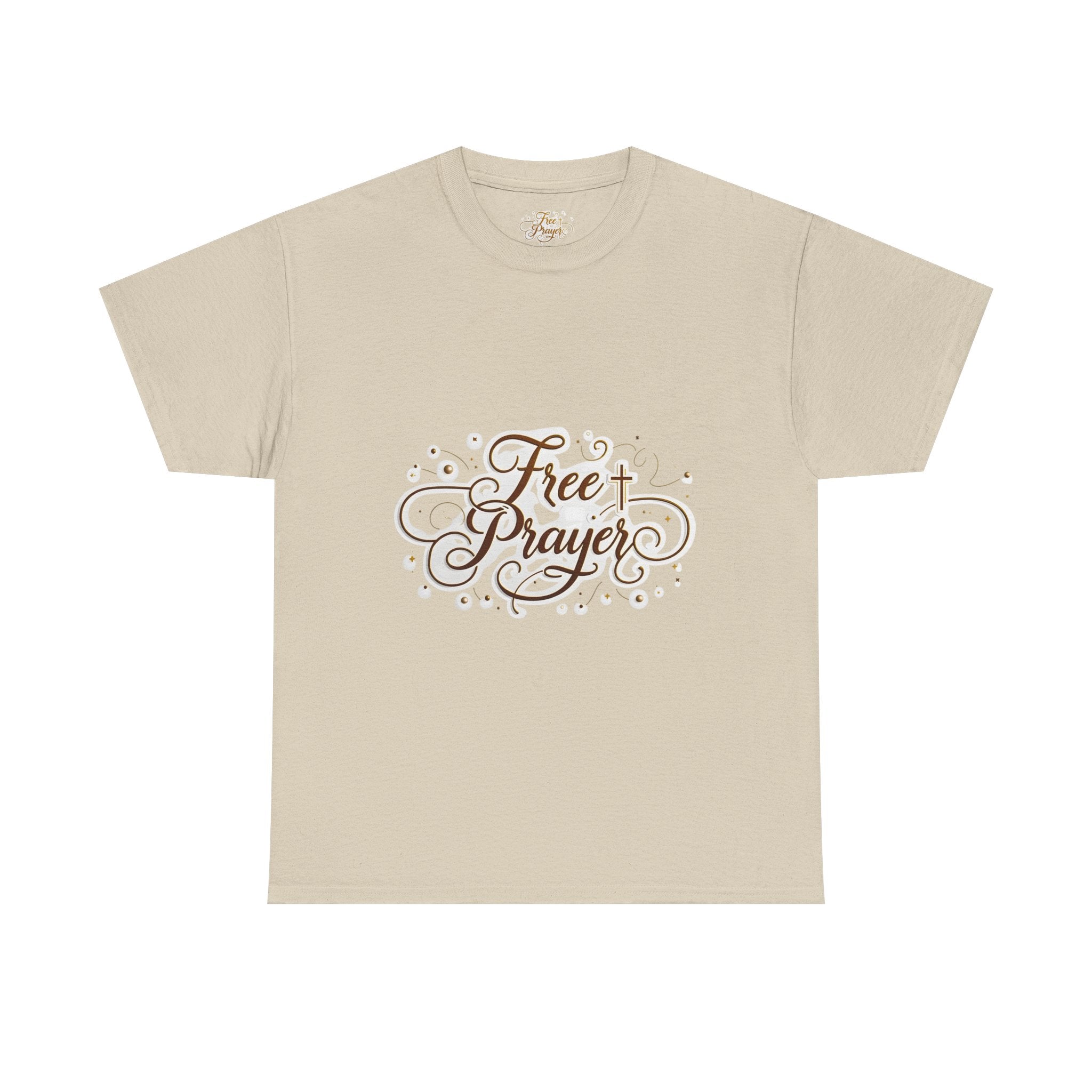Free Prayer Cross Tee — Christian Faith Graphic T-Shirt