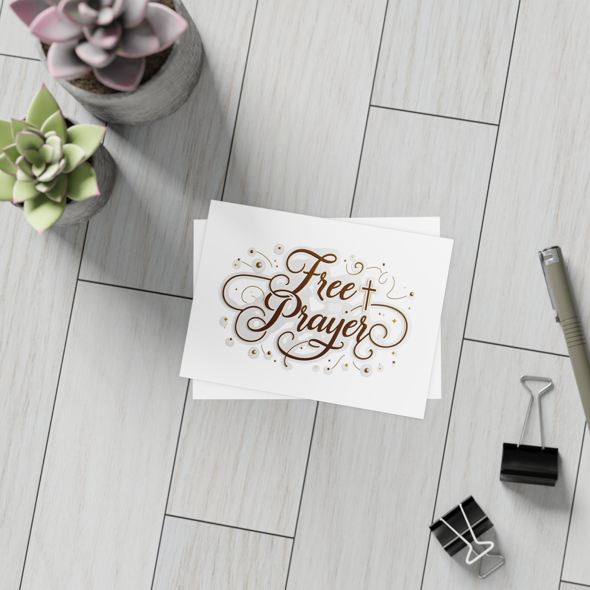 Free Prayer” Postcards with Envelopes