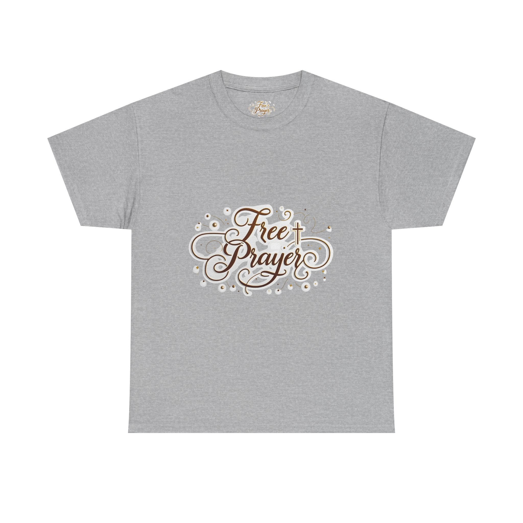 Free Prayer Cross Tee — Christian Faith Graphic T-Shirt