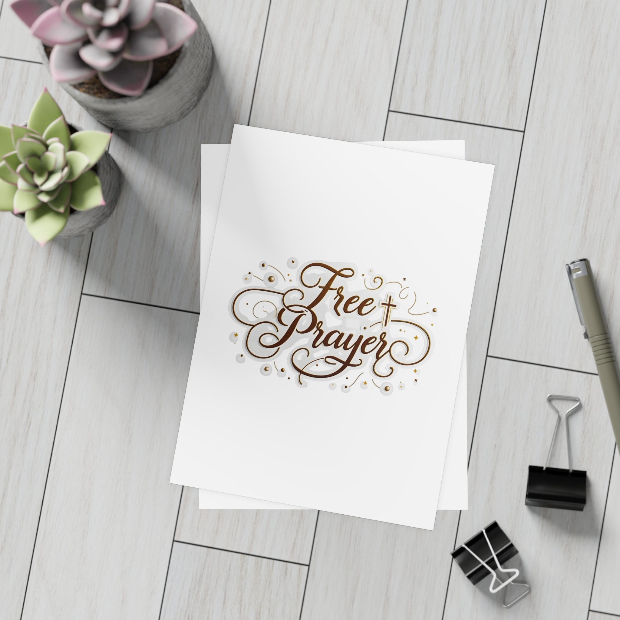 Free Prayer” Postcards with Envelopes