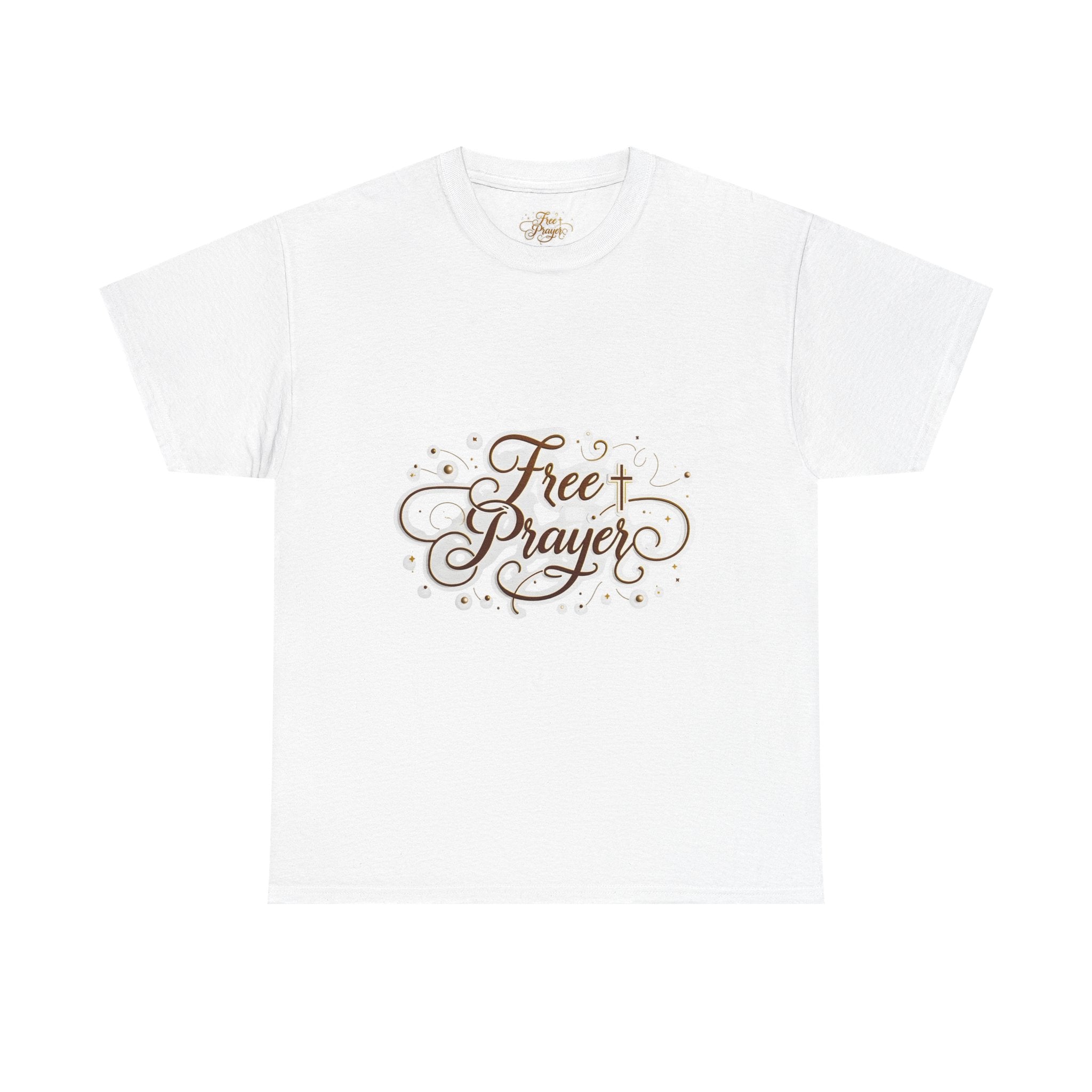 Free Prayer Cross Tee — Christian Faith Graphic T-Shirt