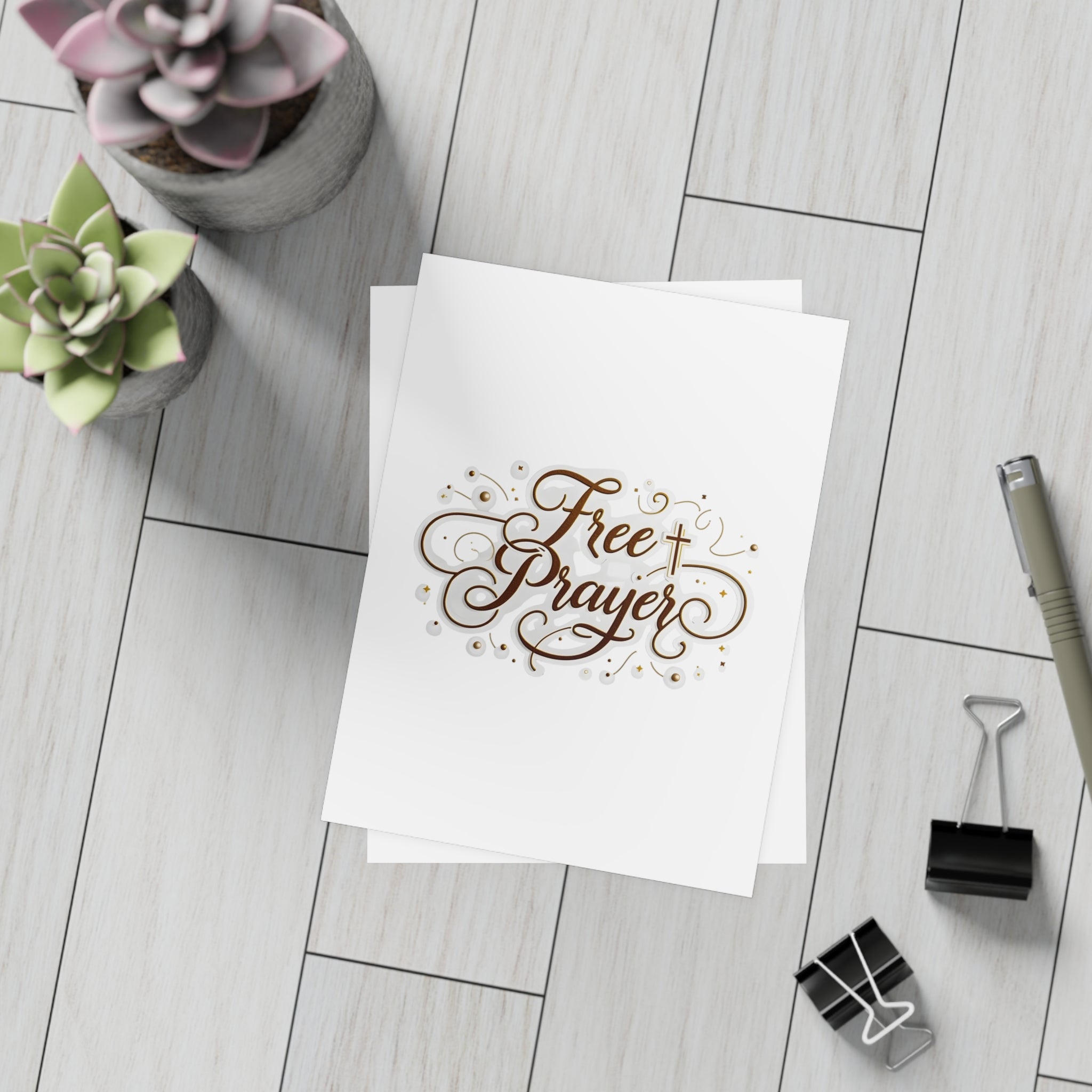 Free Prayer” Postcards with Envelopes