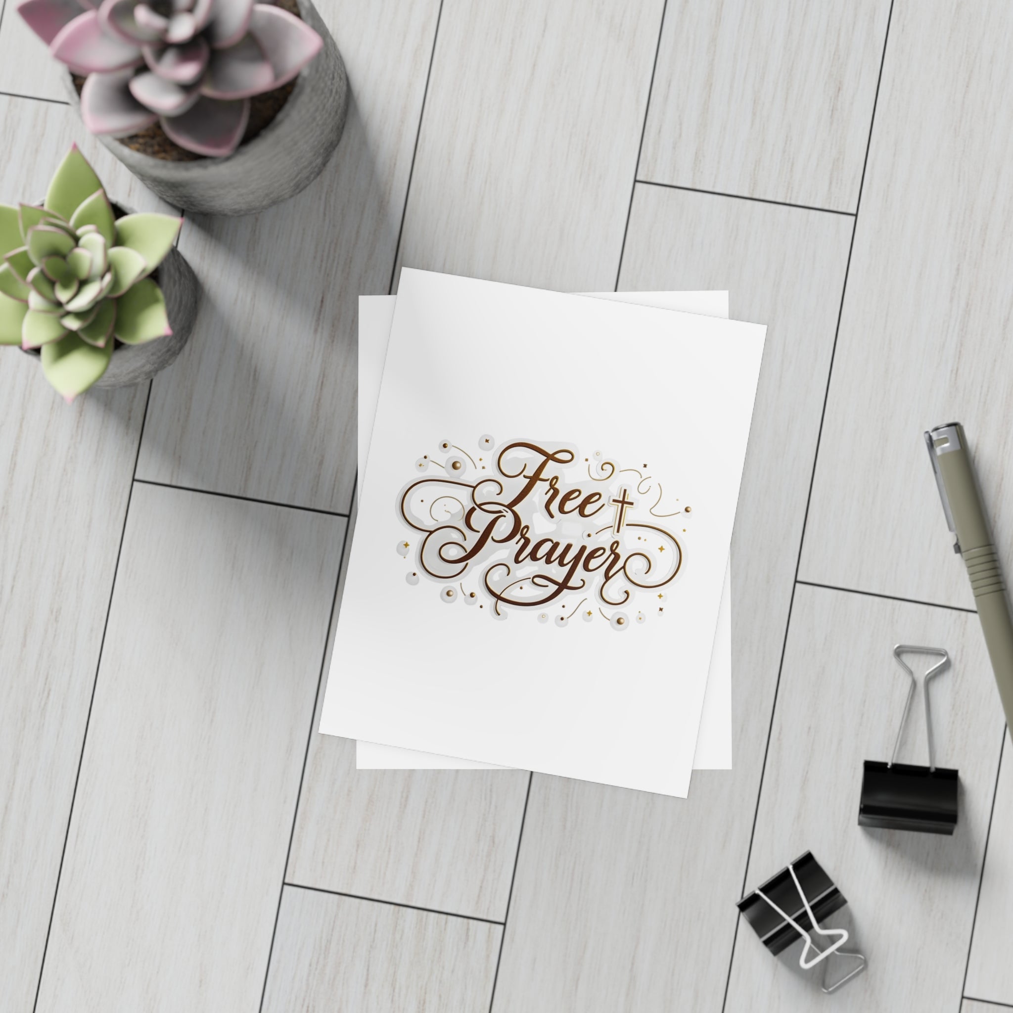 Free Prayer” Postcards with Envelopes