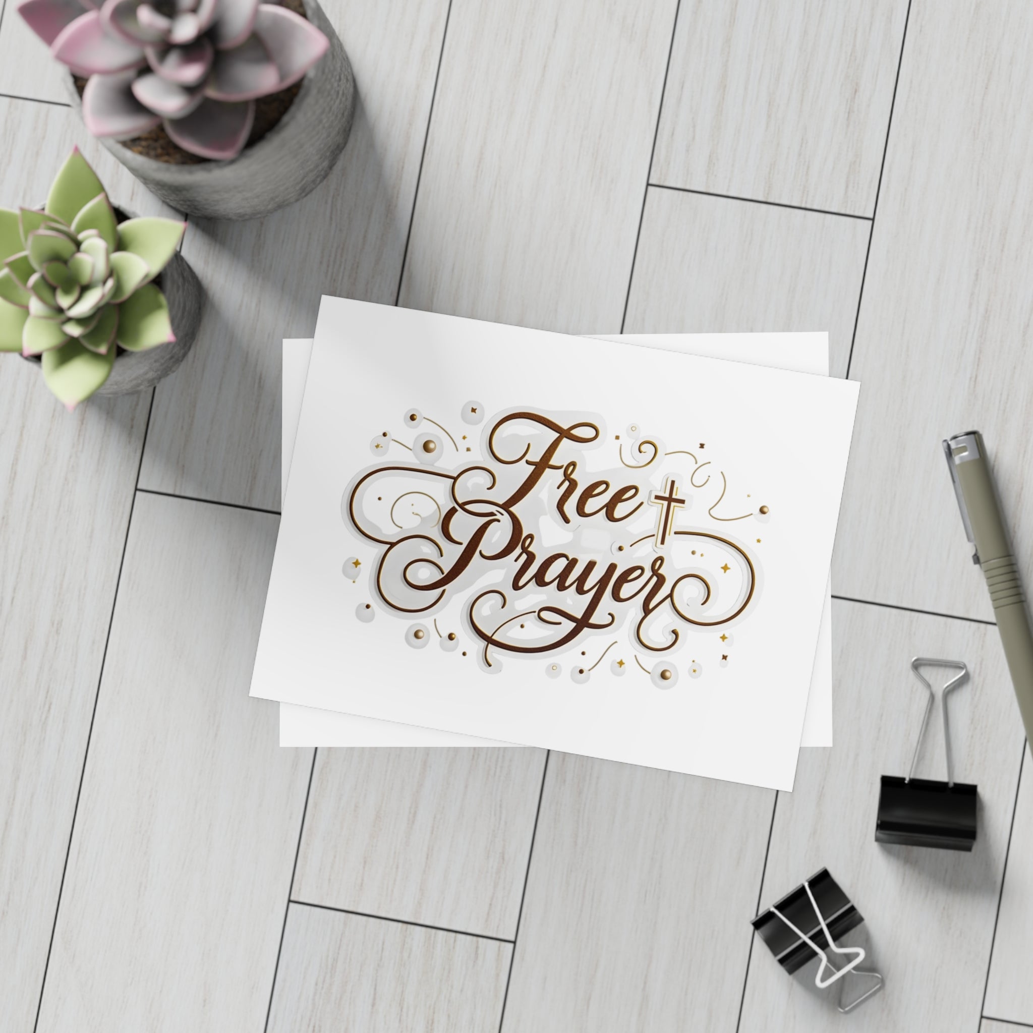 Free Prayer” Postcards with Envelopes