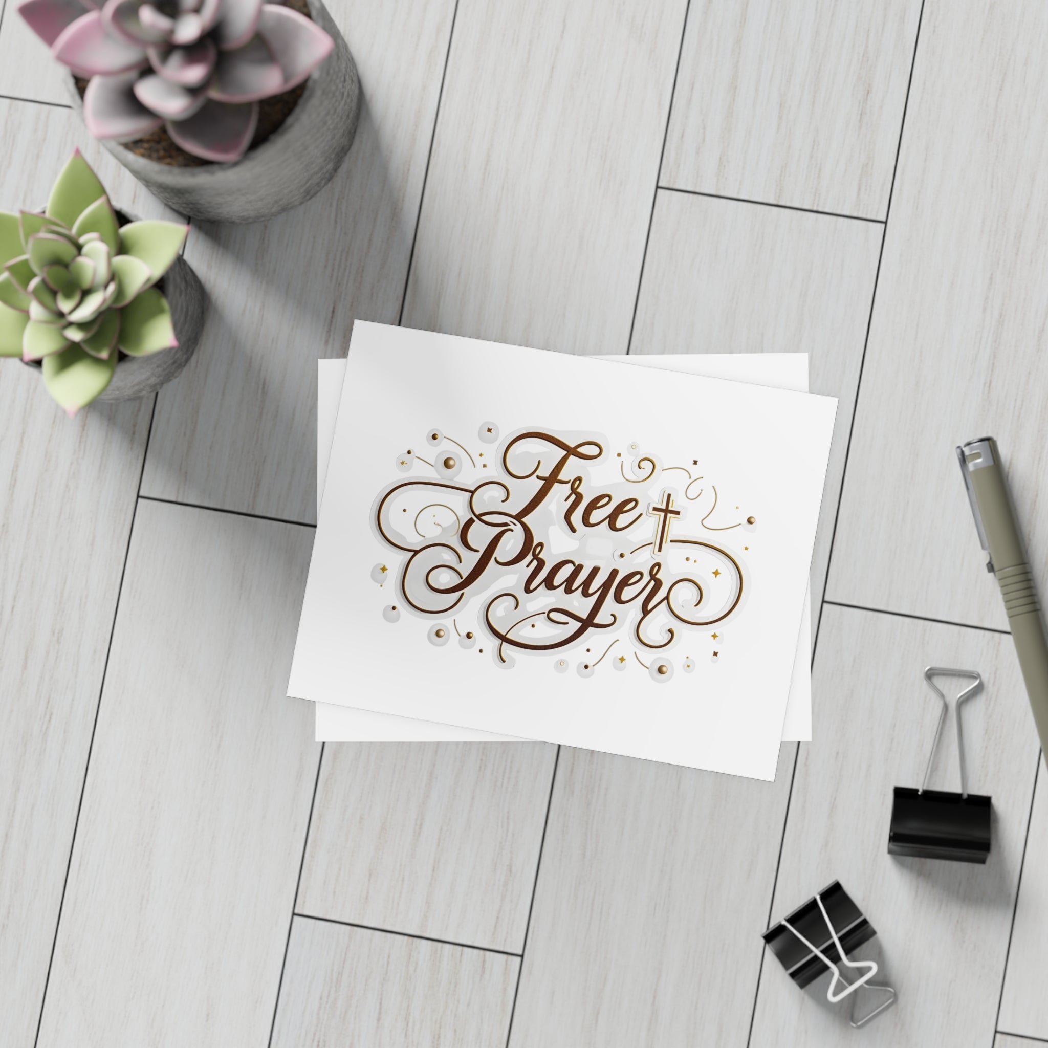 Free Prayer” Postcards with Envelopes